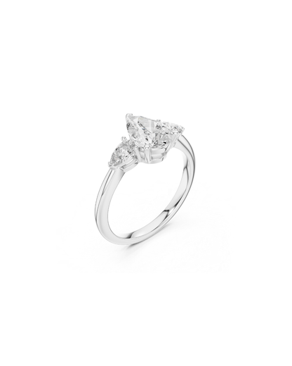 Pear Shape Lab Grown Diamond Ring