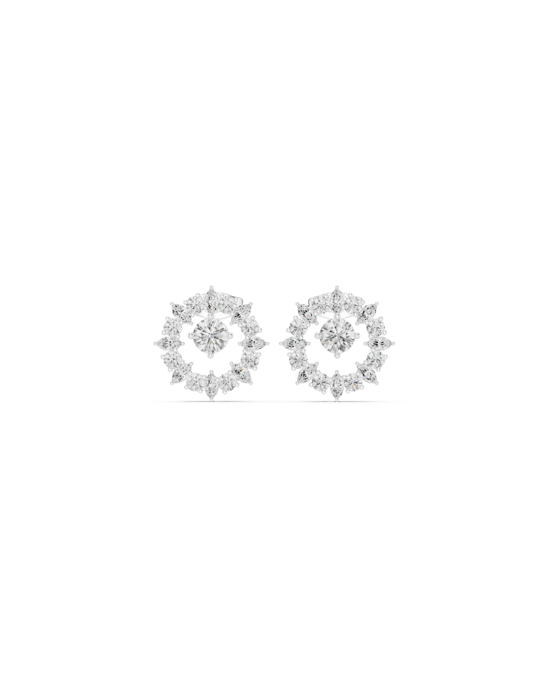 Round Shape Diamond Earring6