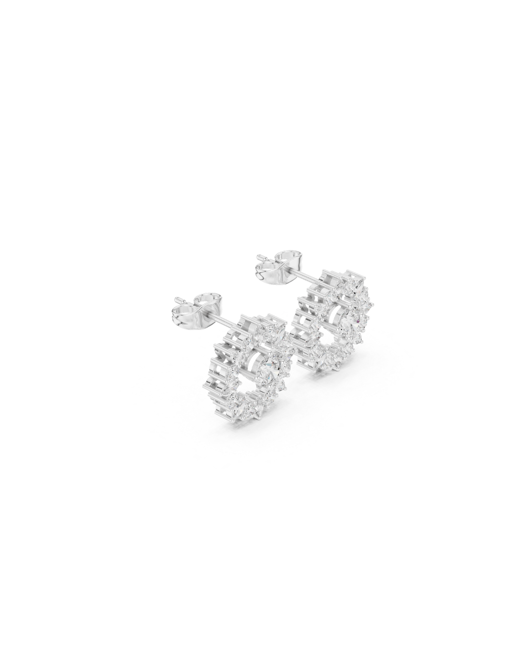 Round Shape Diamond Earring6