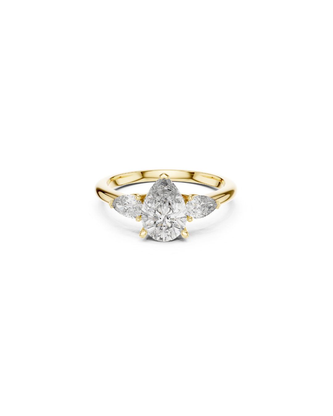 Pear Shape Lab Grown Diamond Ring