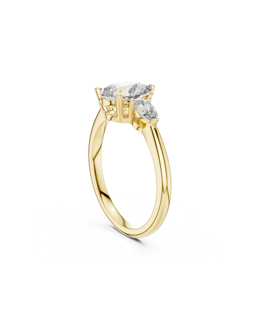 Pear Shape Lab Grown Diamond Ring