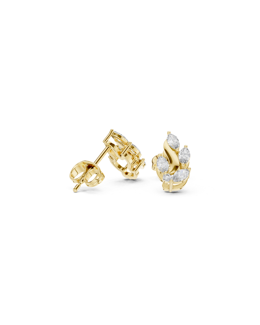Maequise Shape Diamond Earring1