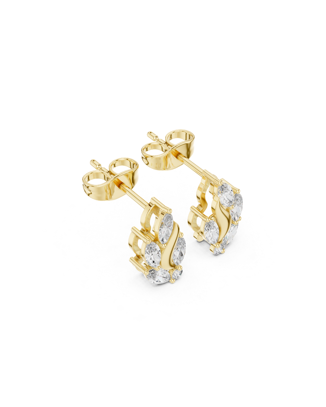 Maequise Shape Diamond Earring1