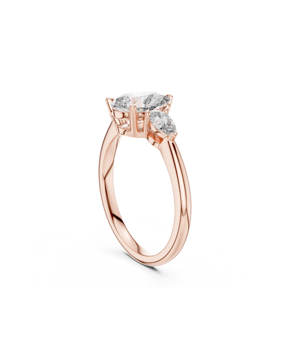 Pear Shape Lab Grown Diamond Ring