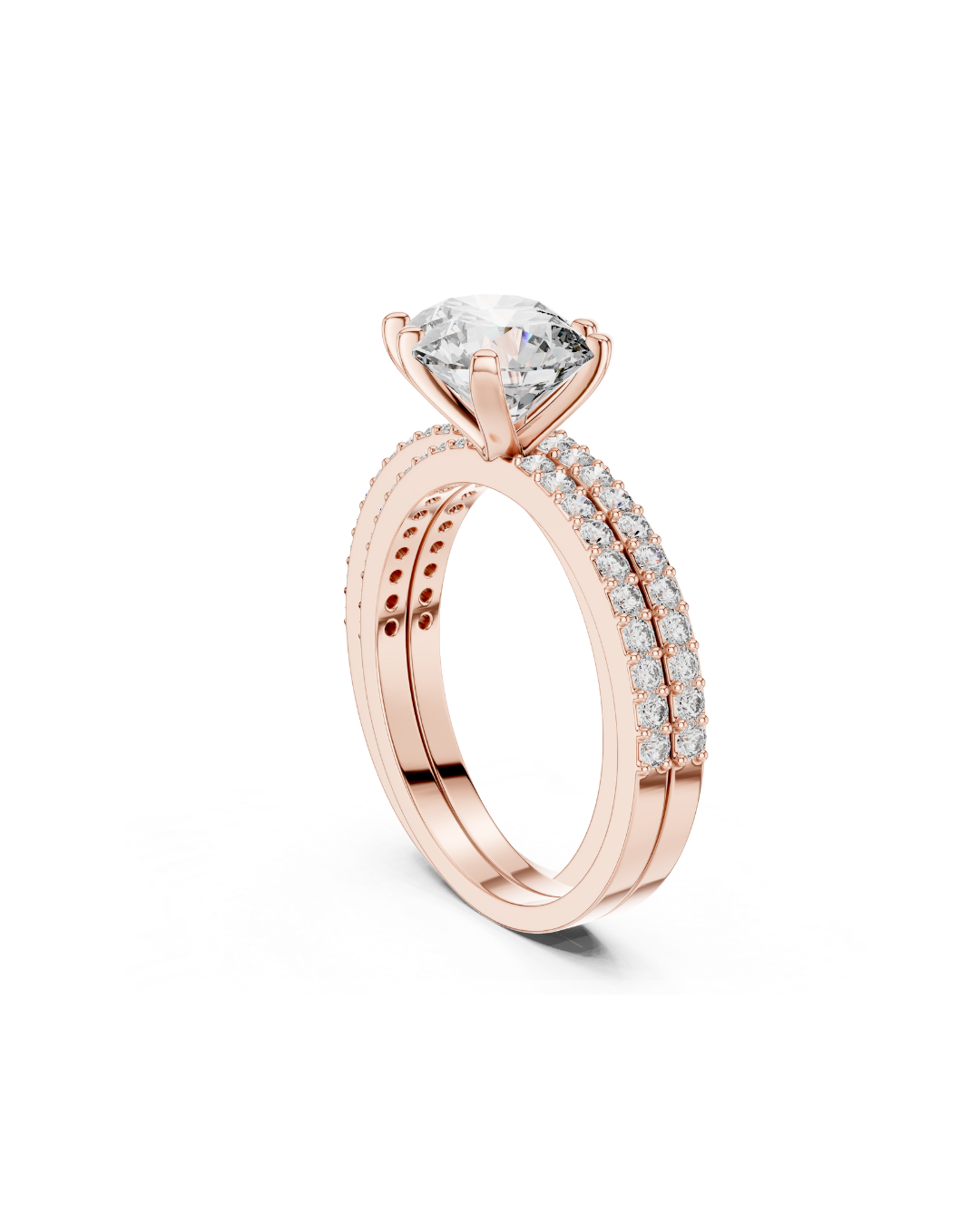 Round Shape Lab Grown Diamond Ring