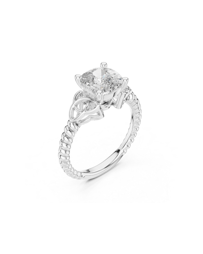 Cushain Shape Lab Grown Diamond Ring