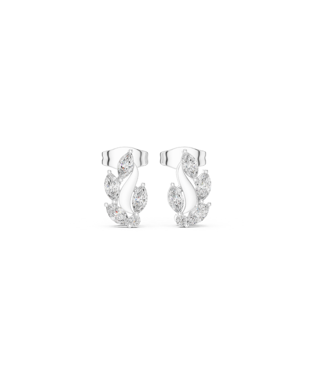 Maequise Shape Diamond Earring1