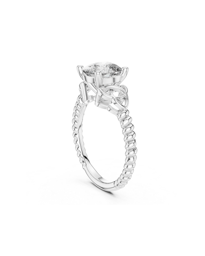 Cushain Shape Lab Grown Diamond Ring