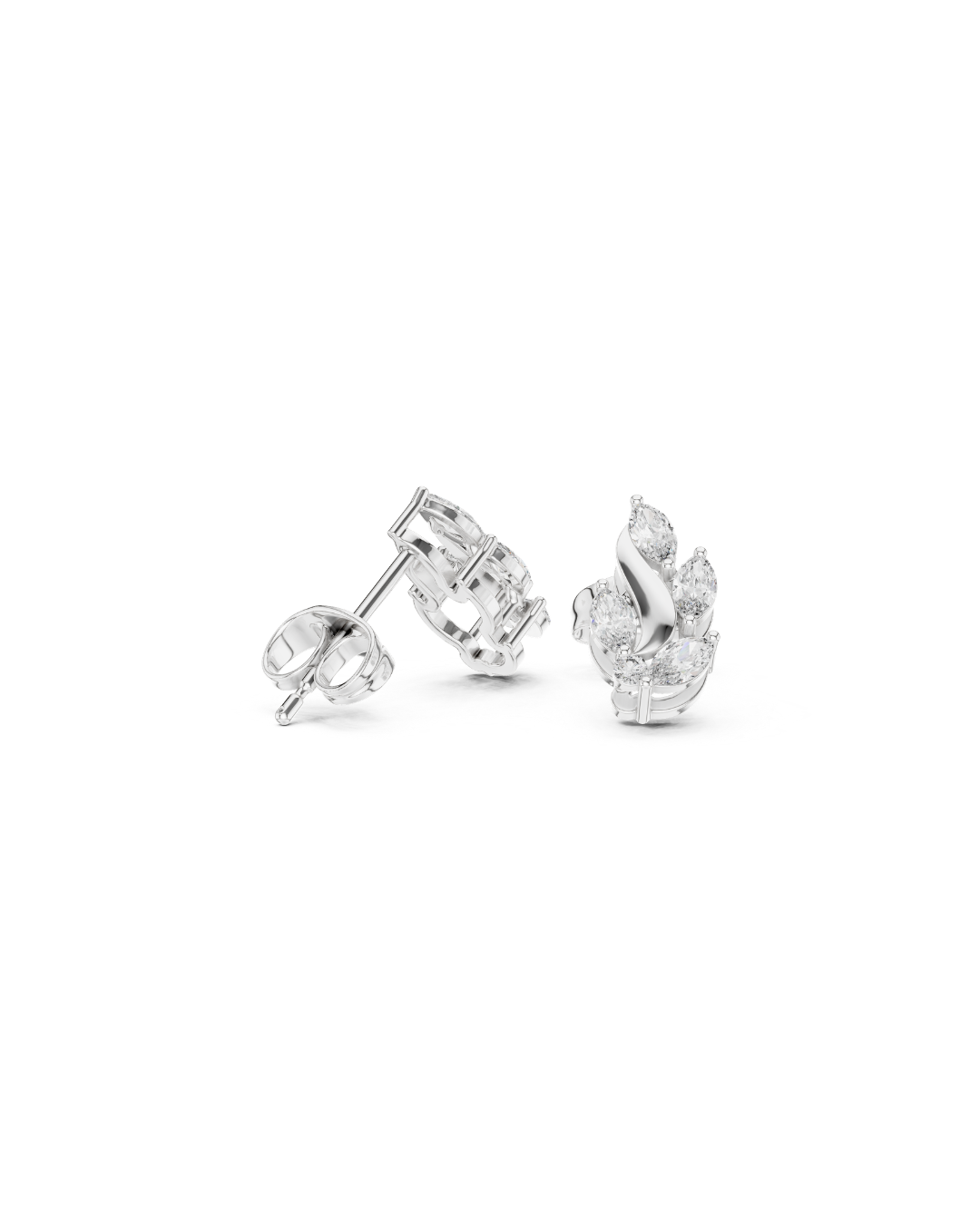 Maequise Shape Diamond Earring1