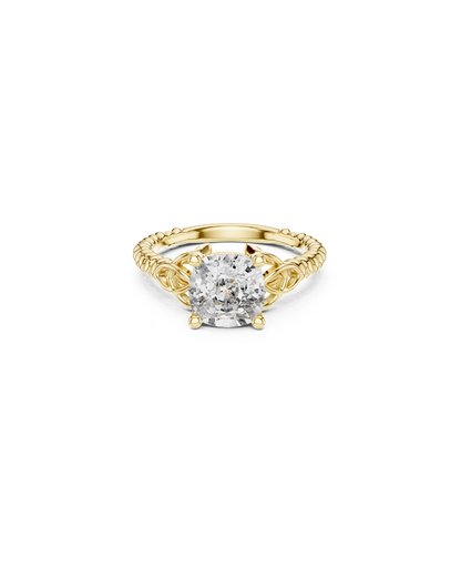 Cushain Shape Lab Grown Diamond Ring