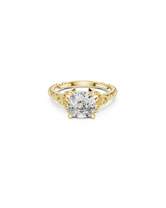 Cushain Shape Lab Grown Diamond Ring