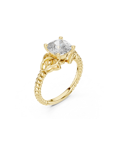 Cushain Shape Lab Grown Diamond Ring