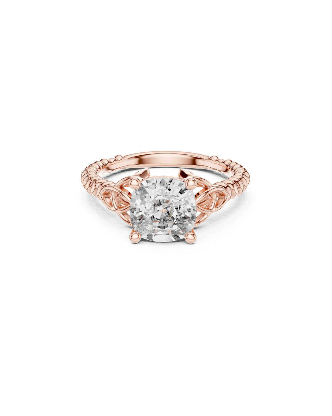 Cushain Shape Lab Grown Diamond Ring