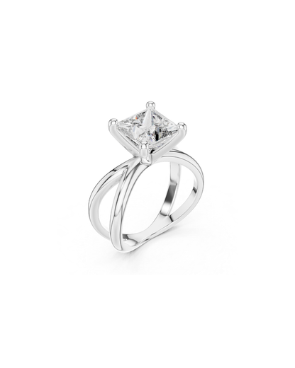 Princess Shape Lab Grown Diamond Ring