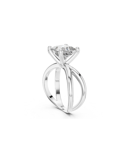 Princess Shape Lab Grown Diamond Ring