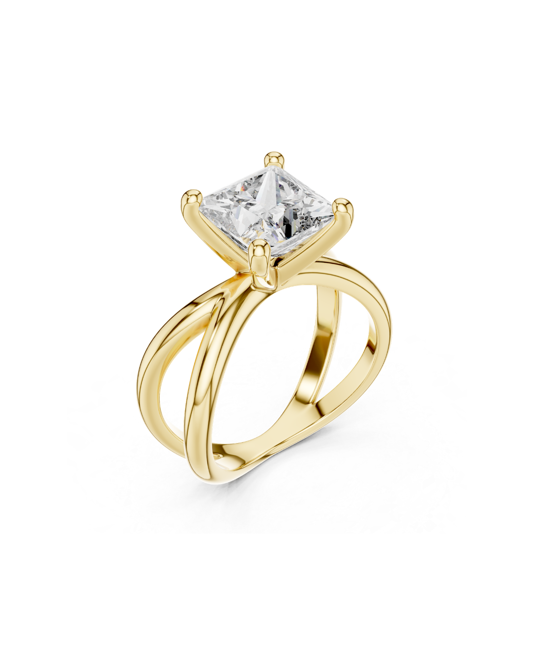 Princess Shape Lab Grown Diamond Ring