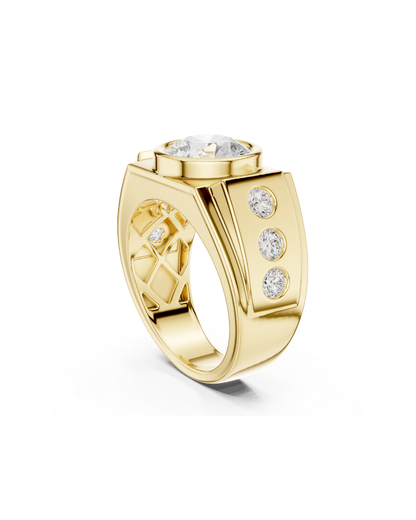 Round Shape 3.00 CT.Diamond Ring
