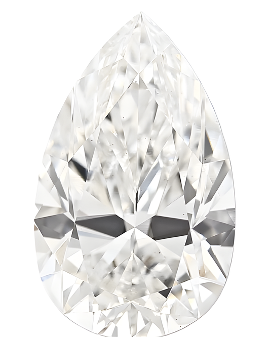 10.01 Carat G VS2 Pear Lab Diamond