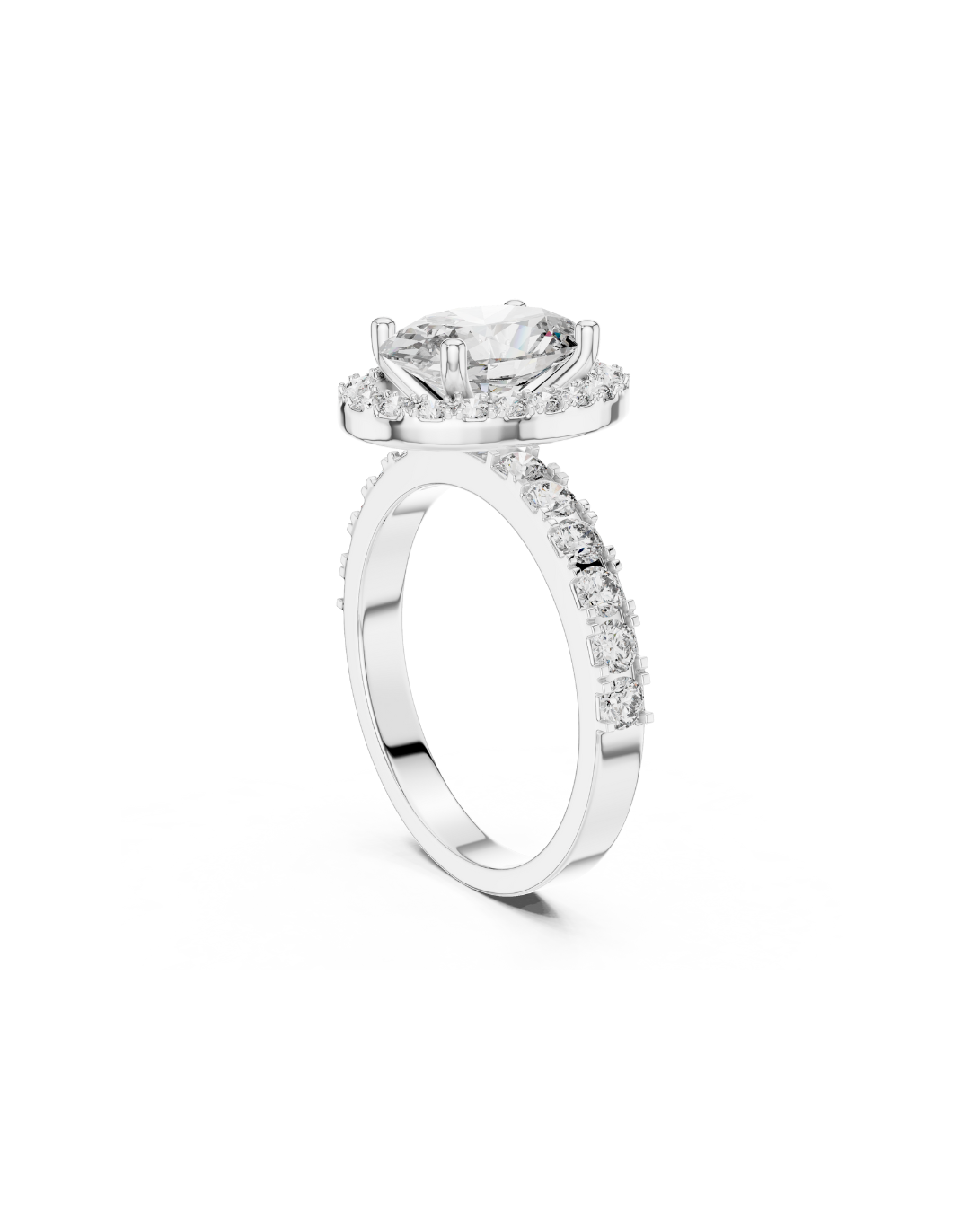 Oval Shape Lab Grown Diamond Ring