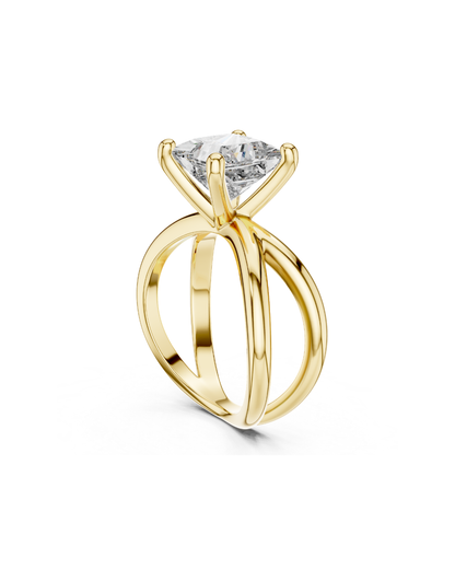 Princess Shape Lab Grown Diamond Ring