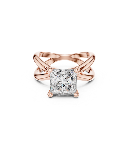 Princess Shape Lab Grown Diamond Ring