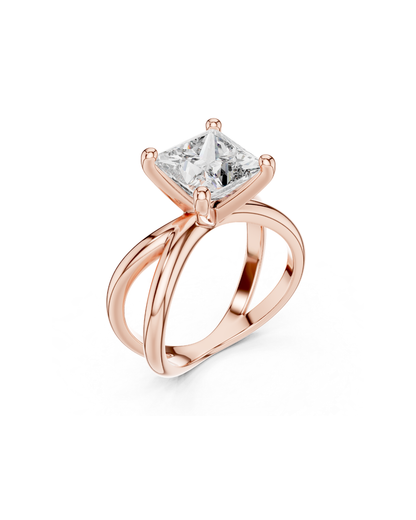 Princess Shape Lab Grown Diamond Ring