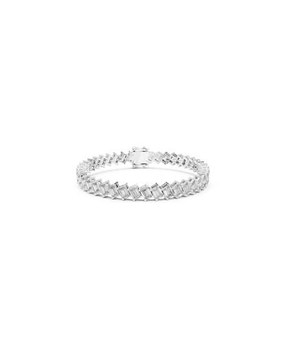 Emerald Shape Lab Grown Diamond Bracelet
