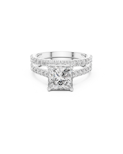 Princess Shape Lab Grown Diamond Ring