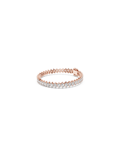 Emerald Shape Lab Grown Diamond Bracelet