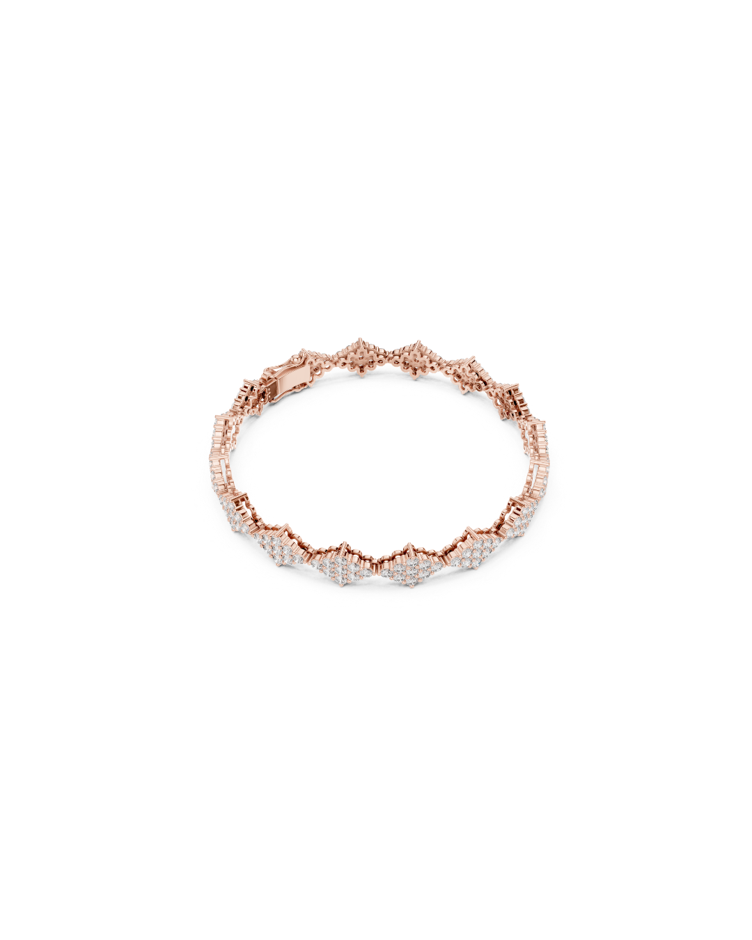 Round Shape Lab Grown Diamond Bracelet