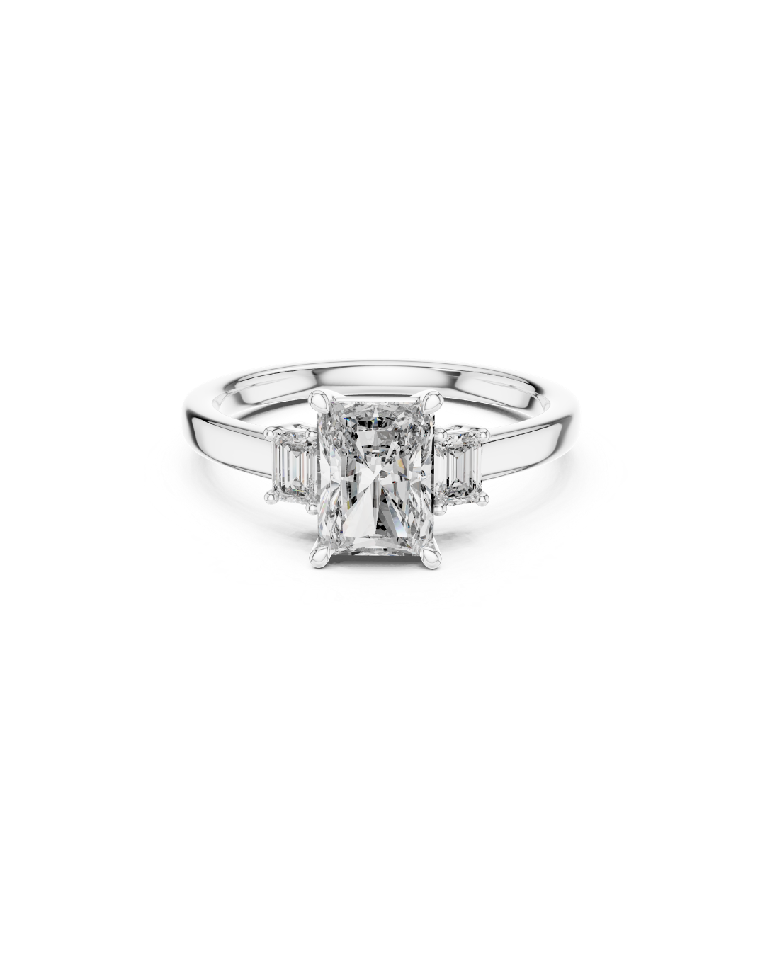 Radiant Shape Lab Grown Diamond Ring