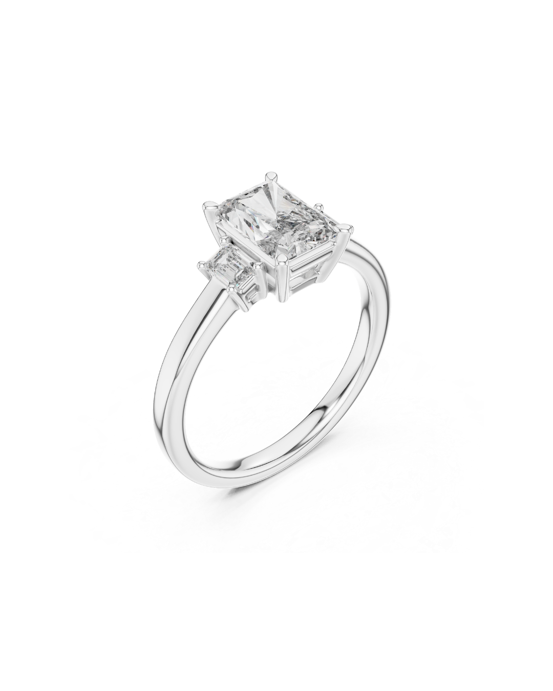 Radiant Shape Lab Grown Diamond Ring
