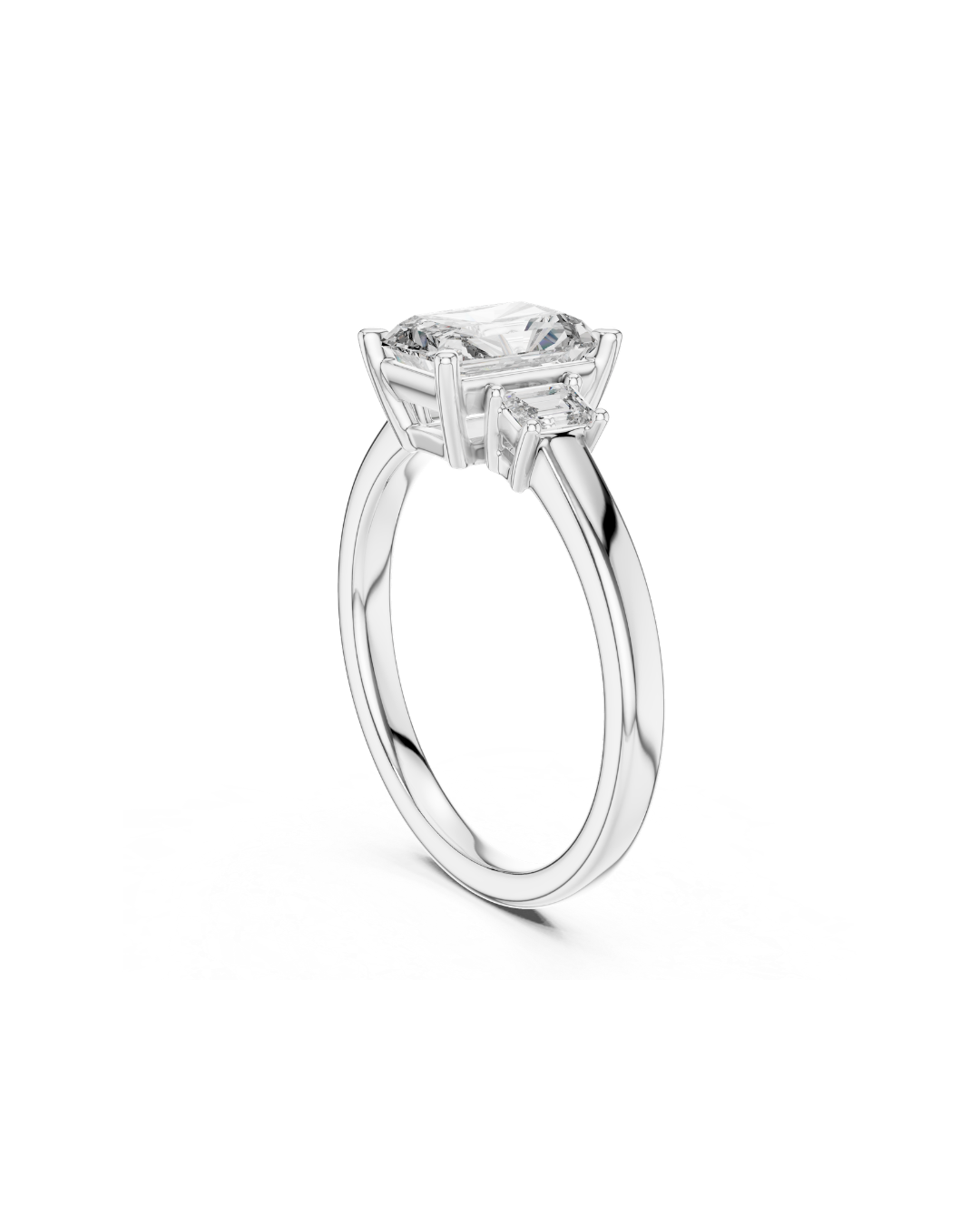 Radiant Shape Lab Grown Diamond Ring