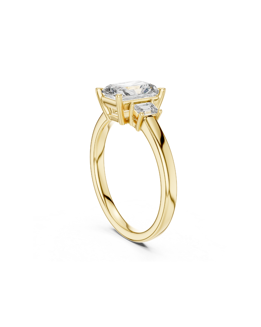 Radiant Shape Lab Grown Diamond Ring