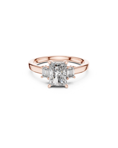 Radiant Shape Lab Grown Diamond Ring