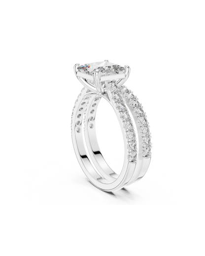 Princess Shape Lab Grown Diamond Ring