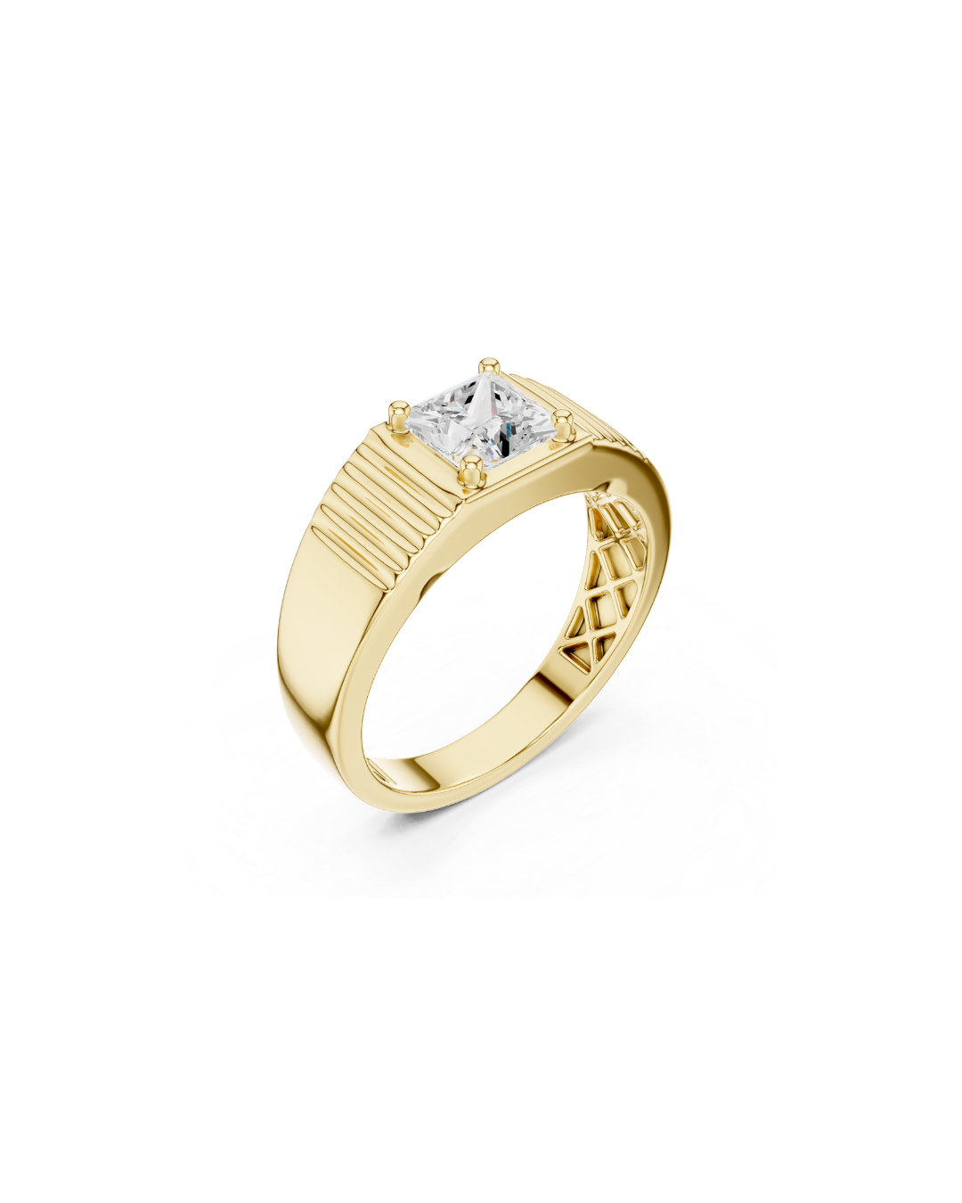 Princess Shape 0.80 CT.Diamond Ring