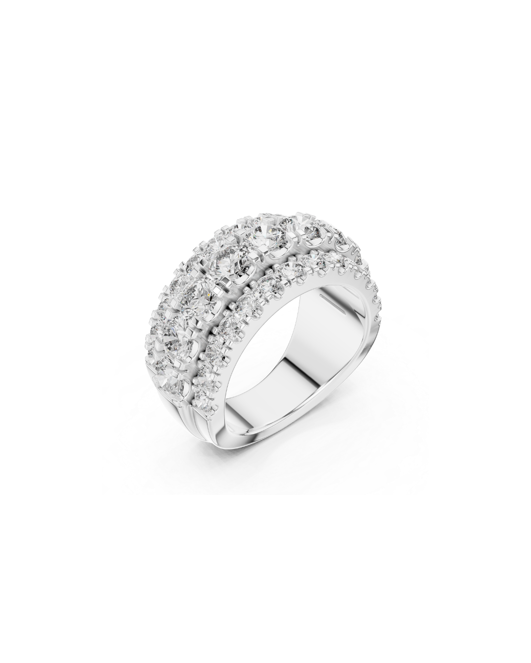 Round Shape Lab Grown Diamond Ring