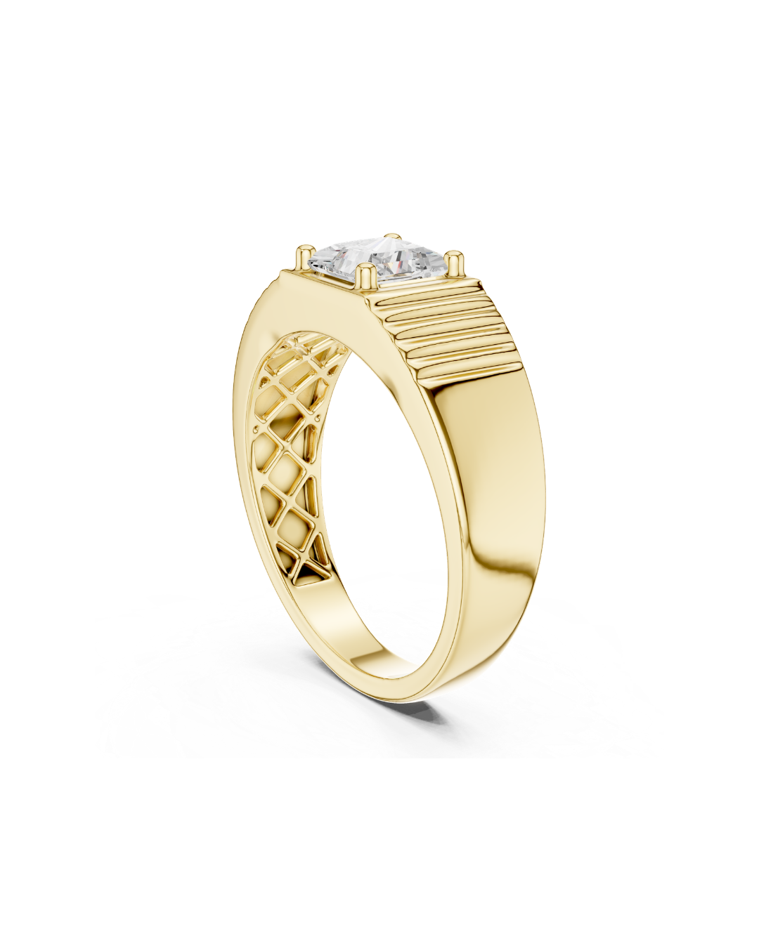 Princess Shape 0.80 CT.Diamond Ring
