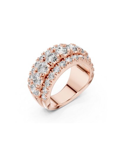 Round Shape Lab Grown Diamond Ring