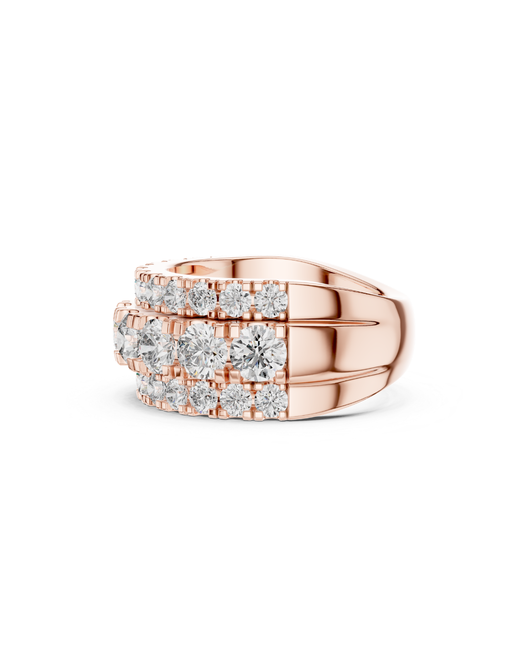Round Shape Lab Grown Diamond Ring