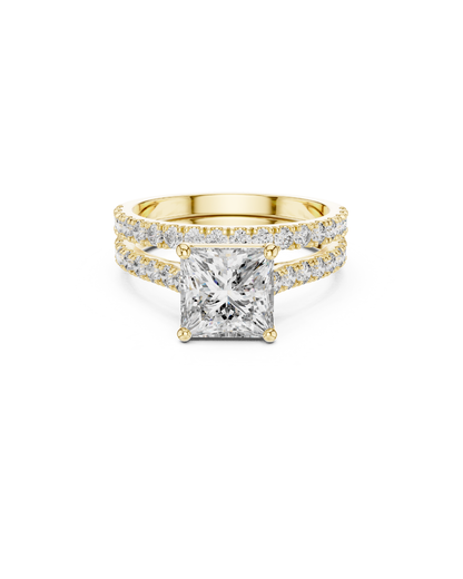 Princess Shape Lab Grown Diamond Ring