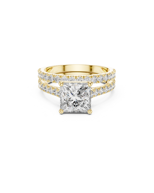 Princess Shape Lab Grown Diamond Ring