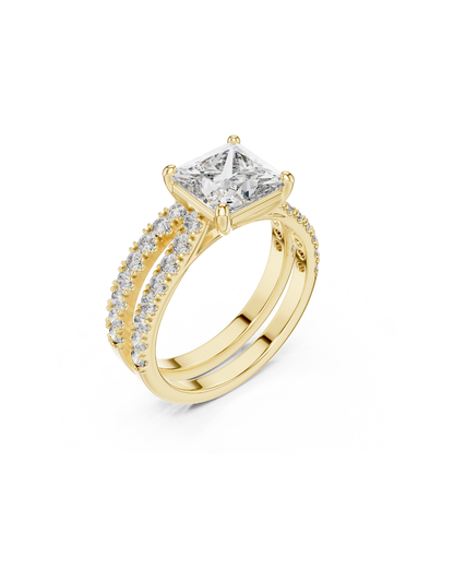 Princess Shape Lab Grown Diamond Ring