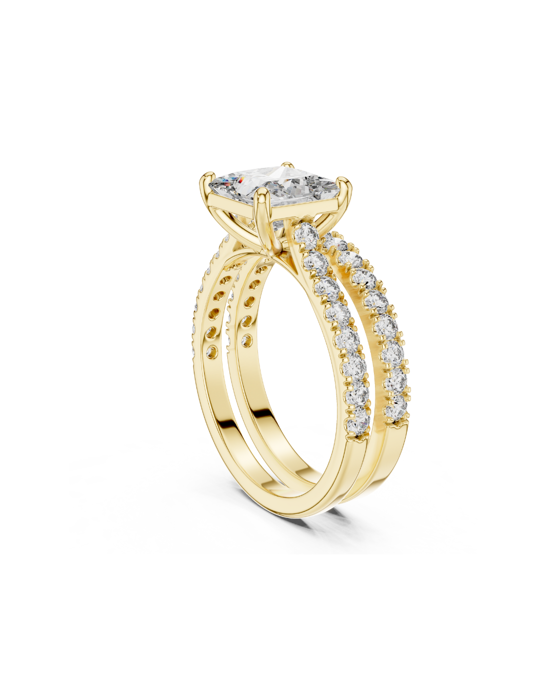 Princess Shape Lab Grown Diamond Ring