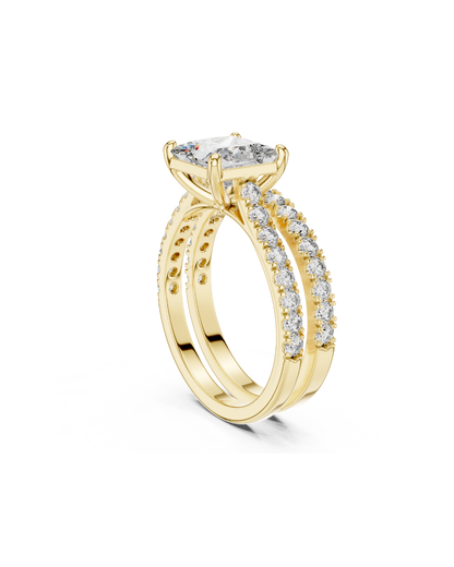Princess Shape Lab Grown Diamond Ring