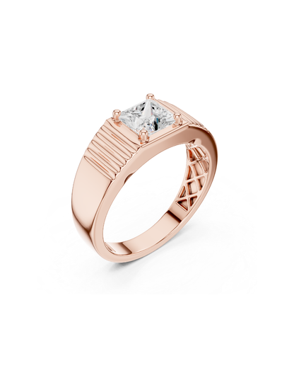 Princess Shape 0.80 CT.Diamond Ring