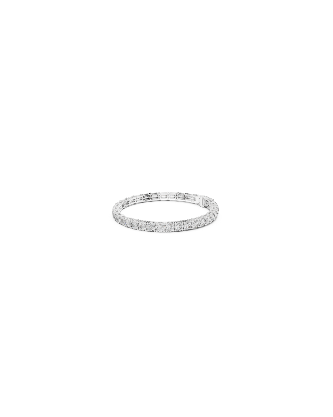 Round - emerald Mix Lab Grown Diamond Bracelet