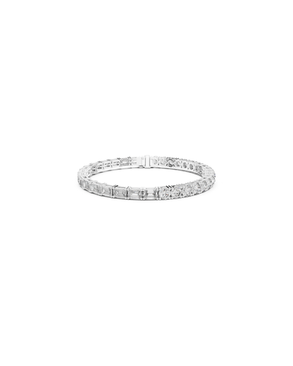 Round - emerald Mix Lab Grown Diamond Bracelet