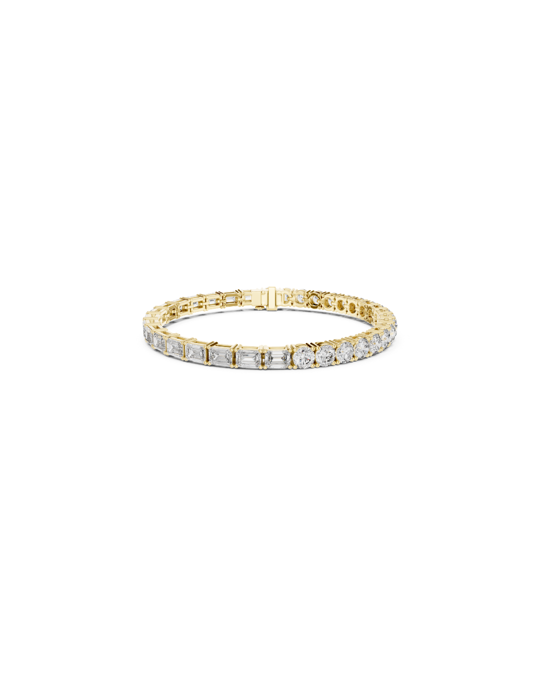 Round - emerald Mix Lab Grown Diamond Bracelet